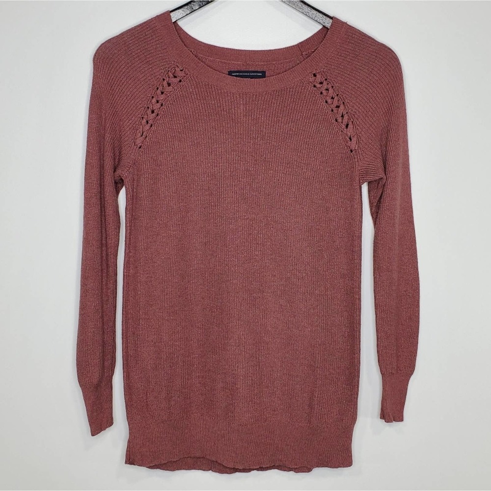 American Eagle Ribbed Crew Neck Size S Sweater